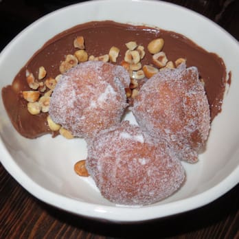 Coppa Enoteca - Zeppole, lemon ricotta donuts, nutella, chopped hazelnuts 9 (for 3) / 12 (for 5) 3/2016 - Italian Near Me - Boston, Massachusetts