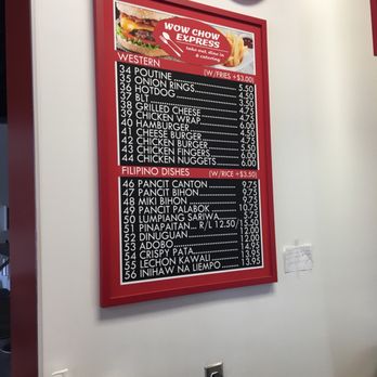 Kusinna Restaurant - a menu on the wall - Filipino Near Me - Hinton, Alberta Kusinna Restaurant - a menu on the wall - Filipino Near Me - Hinton, Alberta