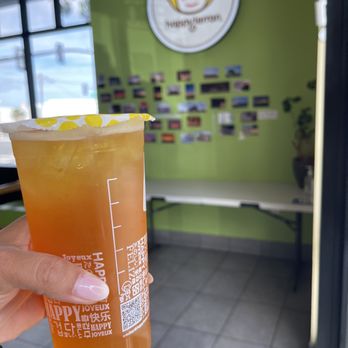 Happy Lemon Premier - E8. Passion Fruit Green Tea - Bubble Tea Near Me - San Jose, California