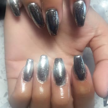 Myloan Nails - This color is chrome or mirror done by Myloan (gel number #b10) - Day Spas Near Me - Las Vegas, Nevada