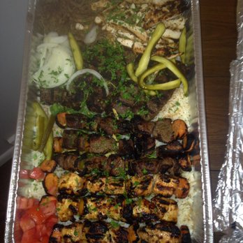Kabob Hut - Family combo for 4-6. 1 tray plus large salad, appetizers, hummus, baba, etc. this is just the meat. Enough for 12! - Middle Eastern Near Me - Sterling Heights, Michigan Kabob Hut - Family combo for 4-6. 1 tray plus large salad, appetizers, hummus, baba, etc. this is just the meat. Enough for 12! - Middle Eastern Near Me - Sterling Heights, Michigan
