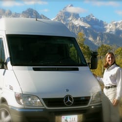 Ana's Grand Excursions - Ana & the ideal tour vehicle... Mercedes-Sprinter Van