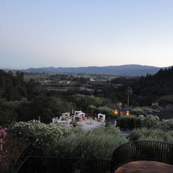 Auberge du Soleil - view from terrace restaurant deck - Hotels Near Me - Rutherford, California Auberge du Soleil - view from terrace restaurant deck - Hotels Near Me - Rutherford, California