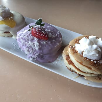 My Cafe - Flight of Pancakes: Cookie Butta Luva, Chocolate Taro Haupia, Lilikoi - Breakfast & Brunch Near Me - Kapolei, Hawaii My Cafe - Flight of Pancakes: Cookie Butta Luva, Chocolate Taro Haupia, Lilikoi - Breakfast & Brunch Near Me - Kapolei, Hawaii