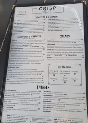 Menu photo 3 Crisp Rochester Rochester, NY
