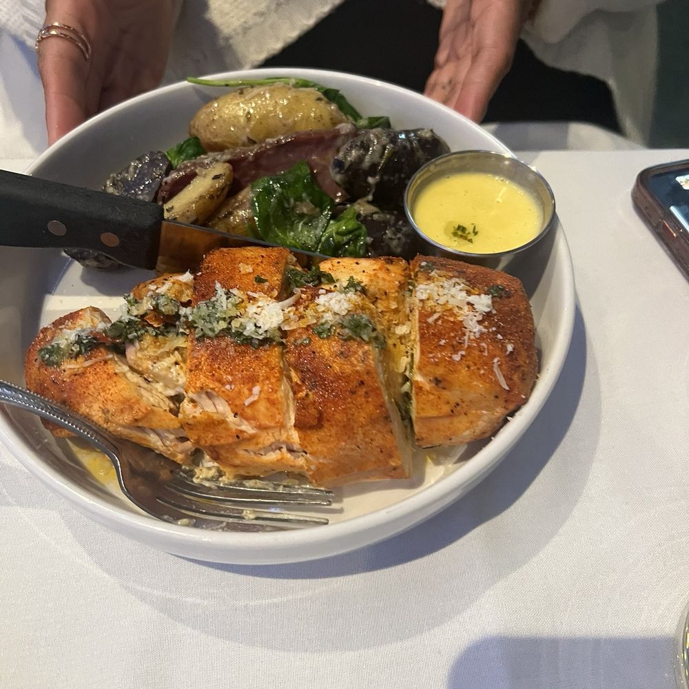 Ampersea - Stuffed chicken and fingerling potatoes - New American Near Me - Baltimore, Maryland Ampersea - Stuffed chicken and fingerling potatoes - New American Near Me - Baltimore, Maryland