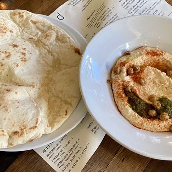 Nomad Eatery - Hummus with pita bread - Mediterranean Near Me - El Segundo, California