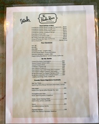 Menu photo 4 The Powder Room Winston-Salem, NC Menu photo 4 The Powder Room Winston-Salem, NC