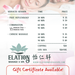 Elation Beauty Spa and Wellness - Price list