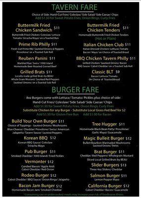 Menu photo 2 Langdon Street Tavern Montpelier, VT Menu photo 2 Langdon Street Tavern Montpelier, VT
