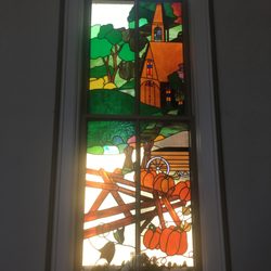 Half Moon Bay Community United Methodist Church - Lovely stained glass art in the chapel.