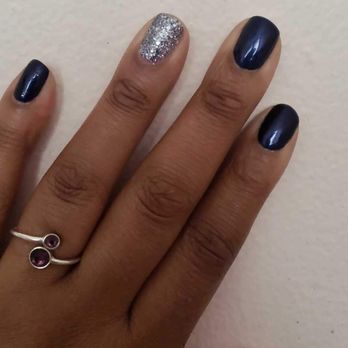 Gingerslam Nail Bar - Love how they have a solve for every mood. This one went best with the navy. - Nail Salons Near Me - Chicago, Illinois