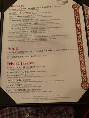 Menu photo 6 The Irish Coffee Pub East Islip, NY Menu photo 6 The Irish Coffee Pub East Islip, NY