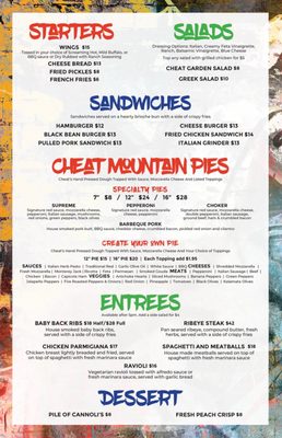 Menu photo 3 Cheat Mountain Pizza Company Snowshoe, WV Menu photo 3 Cheat Mountain Pizza Company Snowshoe, WV