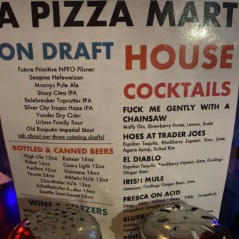 A Pizza Mart - Interesting drinks here. - Pizza Near Me - Seattle, Washington