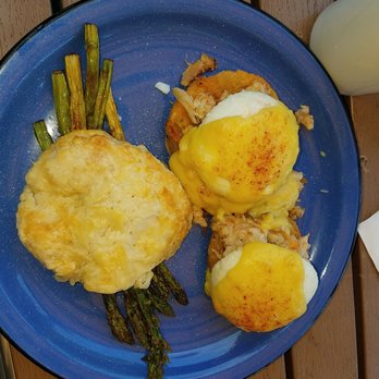 Southern Cross Kitchen - The best crab Benedict, crab benny served on fried green tomatoes with a sweet biscuit and perfectly cook asparagus! - Southern Near Me - Conshohocken, Pennsylvania Southern Cross Kitchen - The best crab Benedict, crab benny served on fried green tomatoes with a sweet biscuit and perfectly cook asparagus! - Southern Near Me - Conshohocken, Pennsylvania