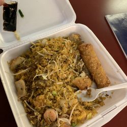 Tony's Seafood & More - Combination rice and shrimp...great