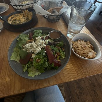 Kook Dogg Cafe - Poached Pear Salad and side of chicken - American Near Me - Reston, Virginia