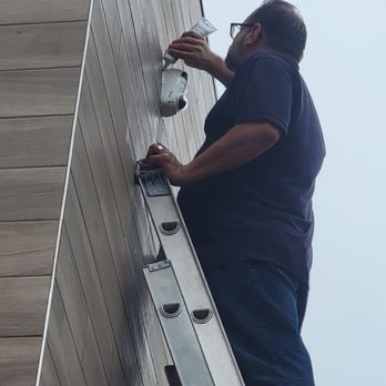 EEI Systems - Finishing up a Security Camera Job - Lighting Fixtures & Equipment Near Me - Huntington Beach,, California EEI Systems - Finishing up a Security Camera Job - Lighting Fixtures & Equipment Near Me - Huntington Beach,, California