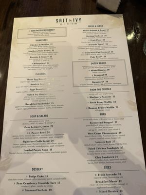 Menu photo 6 Salt & Ivy Las Vegas, NV