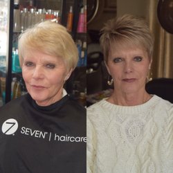 Jaggedge Salon - Before and after . By Helen Rankin