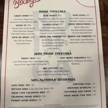 Bodega - Menu - Vietnamese Near Me - San Francisco, California Bodega - Menu - Vietnamese Near Me - San Francisco, California