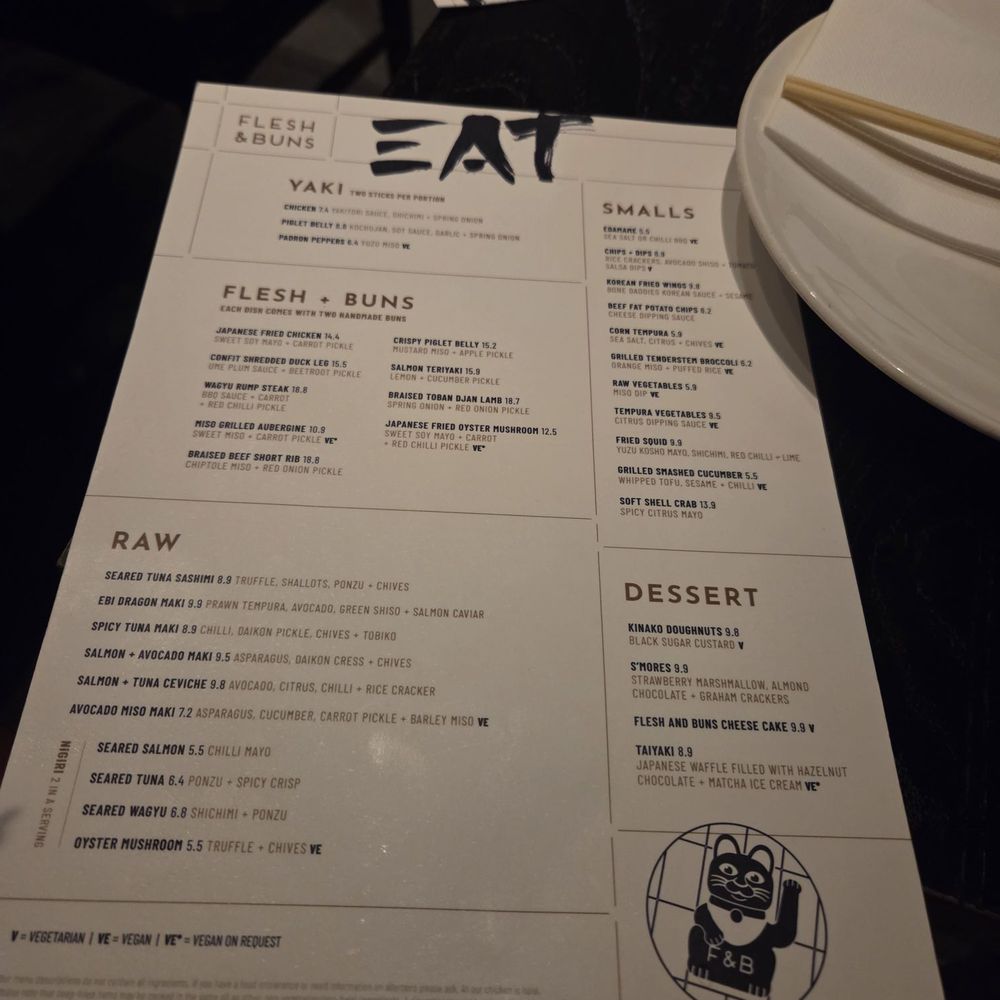 Flesh & Buns - Menu - Japanese Near Me - London, XGL Flesh & Buns - Menu - Japanese Near Me - London, XGL
