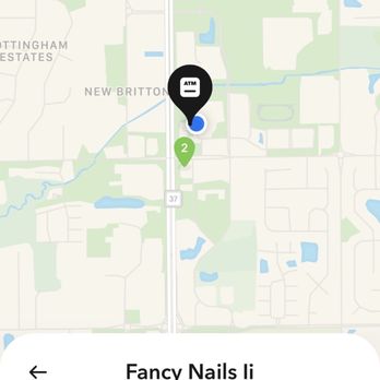 Fancy Nails II - My bank identifying this as the closest atm location. - Nail Salons Near Me - Fishers, Indiana