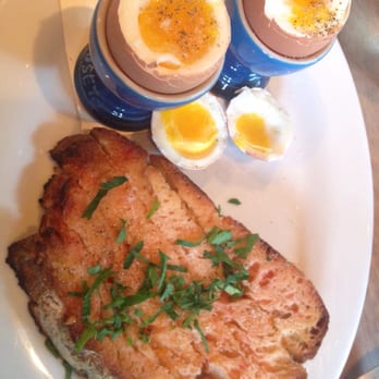 Chez Nous - Soft boiled eggs w/Tartine - French Near Me - Charleston, South Carolina Chez Nous - Soft boiled eggs w/Tartine - French Near Me - Charleston, South Carolina