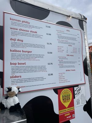 Menu photo 5 Wow Cow Tigard, OR