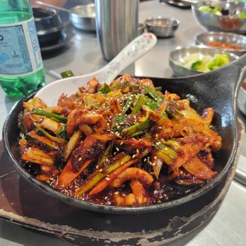 Korean Spring BBQ - Stir fried spicy squid - Korean Near Me - Santa Clara, California Korean Spring BBQ - Stir fried spicy squid - Korean Near Me - Santa Clara, California