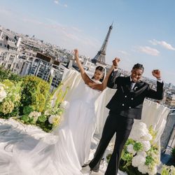 Lovely Bride - Kayla wearing our SAINT 'Salomé' gown from Lovely Bride Providence