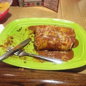 El Agave - This California burrito with chicken and grilled streak tasted amazing. Taste all the flavor and the portion is huge. - Mexican Near Me - Catonsville, Maryland