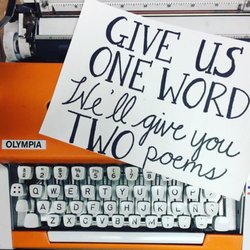 The Creativity Caravan - Our on-the-spot Tandem Poetry offering makes a wonderful surprise for event guests!