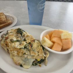 Veggie egg white omlette