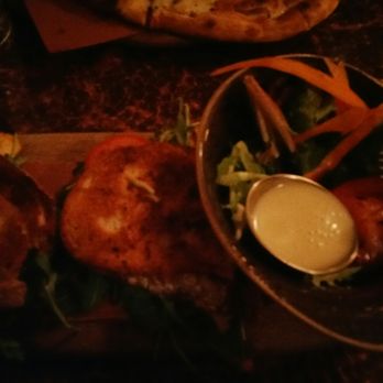 Vault Brewing - Chicken sandwich with side salad - Breweries Near Me - Yardley, Pennsylvania Vault Brewing - Chicken sandwich with side salad - Breweries Near Me - Yardley, Pennsylvania