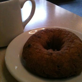 Top Pot Doughnuts - Blueberry cake donut w/ coffee - Bakeries Near Me - Seattle, Washington Top Pot Doughnuts - Blueberry cake donut w/ coffee - Bakeries Near Me - Seattle, Washington