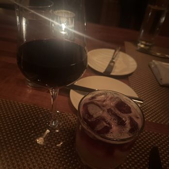 Oak Steakhouse - Cabernet and New York Sour - Steakhouses Near Me - Raleigh, North Carolina