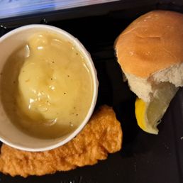 My meal minus the slaw. My meal minus the slaw.