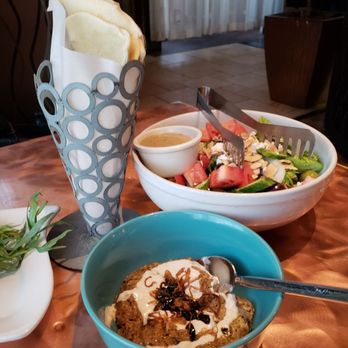 Zafron Restaurant - Mediterranean salad and kashk bademjoon. - Persian/Iranian Near Me - Sandy Springs, Georgia Zafron Restaurant - Mediterranean salad and kashk bademjoon. - Persian/Iranian Near Me - Sandy Springs, Georgia