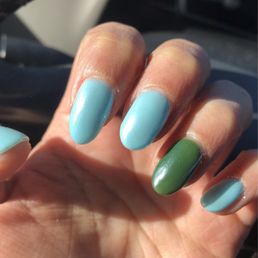 Natural nails with OPI gel polish and chrome powder. Manicure done by the talented Cindy. Natural nails with OPI gel polish and chrome powder. Manicure done by the talented Cindy.
