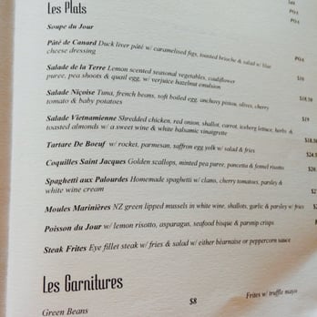 La Fourchette - Breakfast menu - French Near Me - St. Heliers, AUK