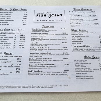 Big B’s Fish Joint - Menu - Seafood Near Me - Atlanta, Georgia Big B’s Fish Joint - Menu - Seafood Near Me - Atlanta, Georgia