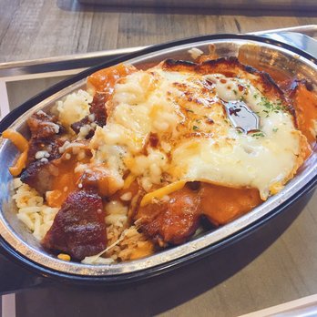 Woodstone Eatery - * CHEESY BAKED BBQ PORK ON RICE - Asian Fusion Near Me - Markham, Ontario Woodstone Eatery - * CHEESY BAKED BBQ PORK ON RICE - Asian Fusion Near Me - Markham, Ontario
