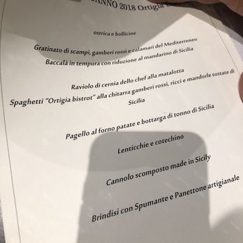 Ortigia Bistrot - NYE menu - Seafood Near Me - Torino, TO