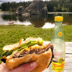 Sylvan Lake General Store at Custer State Park Resort - Cheeseburger made to order. So good!