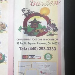 China garden - Menu cover