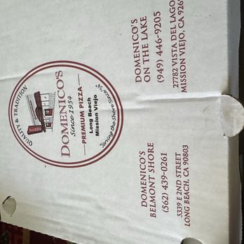 Domenico's Belmont Shore - Pizz Ground Pepperoni Large - Pizza Near Me - Long Beach, California
