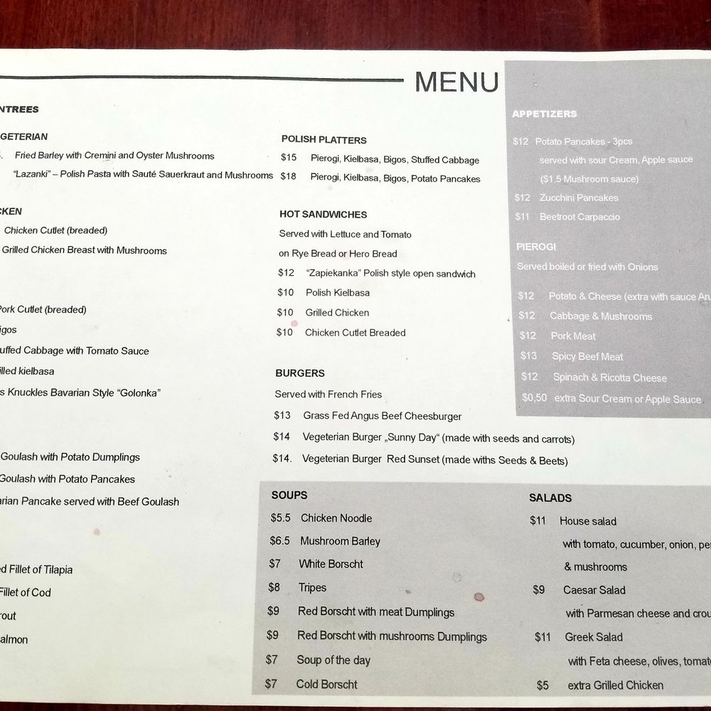 Christina's - Menu - Polish Near Me - Brooklyn, New York Christina's - Menu - Polish Near Me - Brooklyn, New York