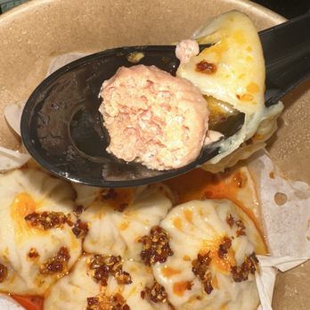 Nan Xiang Express - Inside of my crab and pork soup dumpling - Shanghainese Near Me - New York, New York Nan Xiang Express - Inside of my crab and pork soup dumpling - Shanghainese Near Me - New York, New York